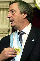 Президент Аргентины Нестор Кирчнер (фото с сайта www.presidencia.gov.ar)