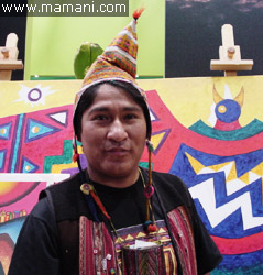 Roberto Mamani Mamani – artist of the Bolivian uplands (photo from www.mamani.com)