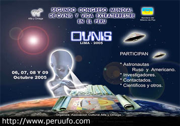 La informacion sobre el congreso de ovnis en Peru (Foto desde www.peruufo.com)