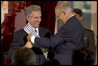 Уругвай: Табаре Васкес вступил в должность президента (фото с сайта www.presidencia.gub.uy)