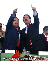 Уго Чавес и Мануэль Селайя