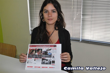 Camila Vallejo: “Esta lucha no es s&#243;lo de los chilenos, sino de todos los j&#243;venes del mundo” (Foto: Oleg Yasinsky)