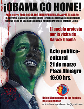 Chile: Masiva demostraci&#243;n de rechazo a visita de Obama