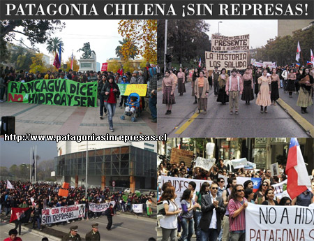 Яростные протесты оппозиции вызывают планы правительства Пиньеры по Мегапроекту «HidroAys&#233;n» - строительству 5 ГЭС в Патагонии