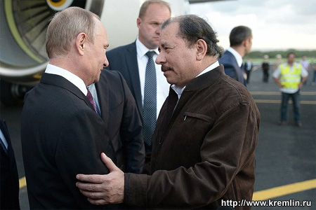 Vladimir Putin and Daniel Ortega