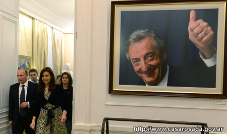 Vladimir Putin and Cristina Fernández de Kirchner