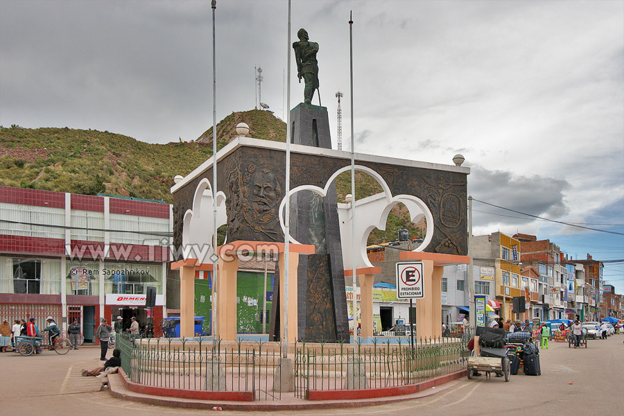 Peruvian side of Desaguadero