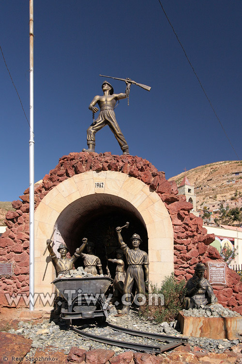 The monument to miners - Oruro, Bolivia