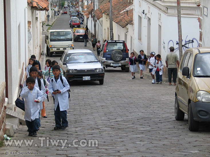 Sucre streets, Bolivia
