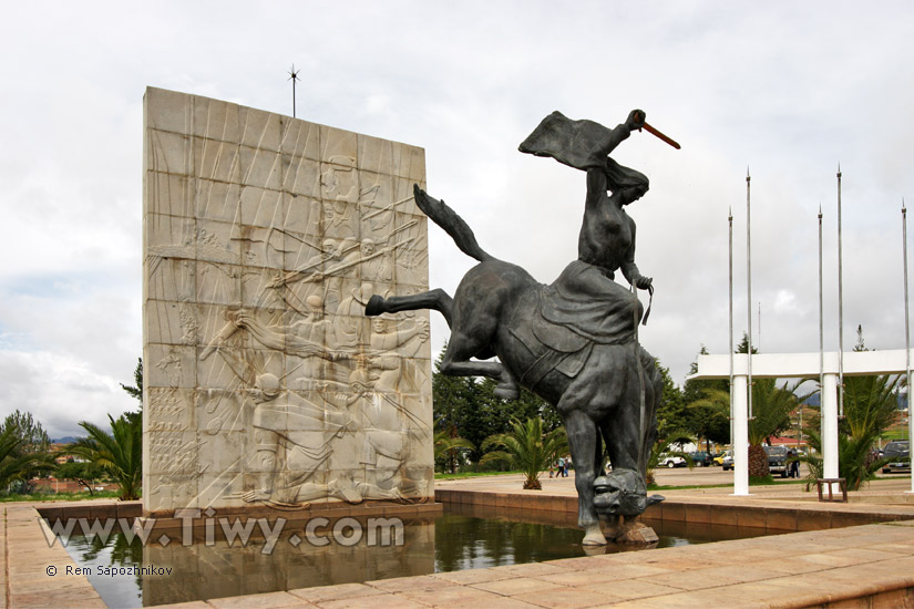 The monument to Juana Azurduy de Padilla