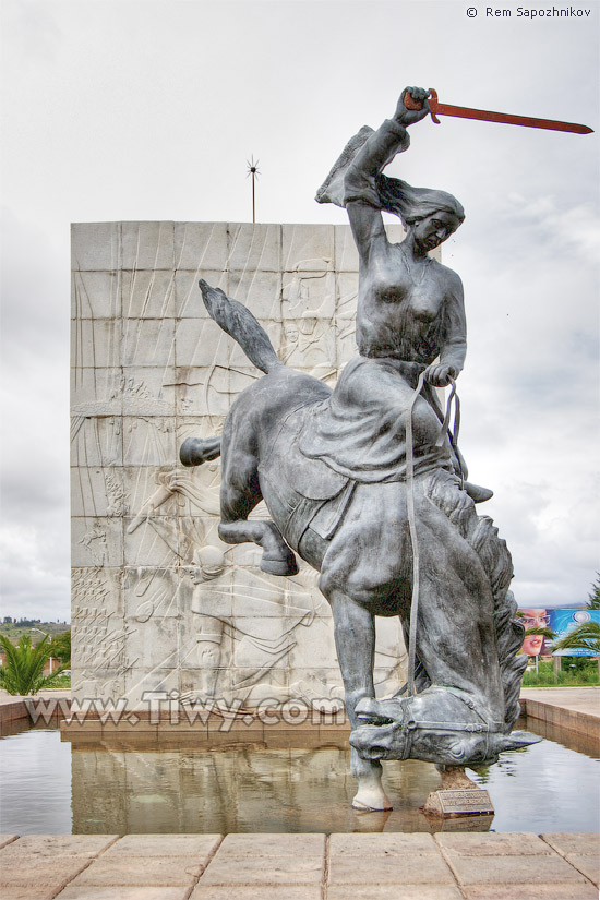 The monument to Juana Azurduy de Padilla