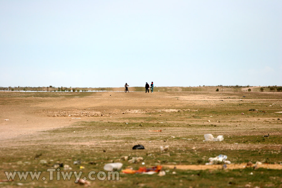 Take-off and landing strip in Uyuni