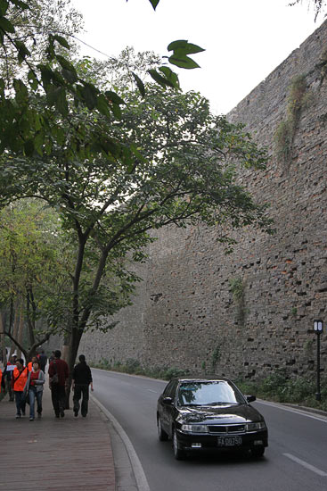 Seccion de la muralla cerca de la La Montaña Purpura.