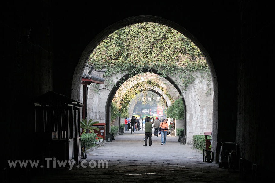 Parte sur de la muralla de Nanjing