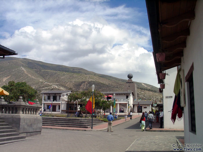 The souvenir shops on the equator