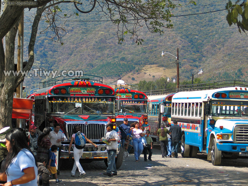 Bus terminal in Antigua
