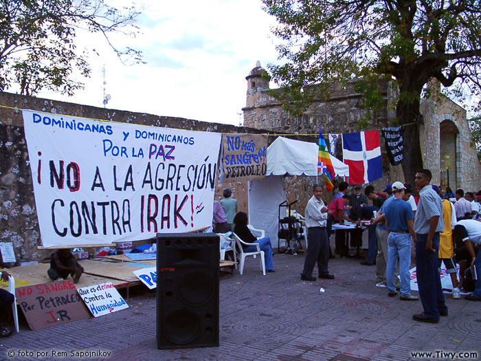 Dominican people against the US War in Iraq