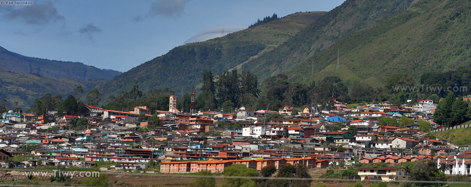 Panoramic view of town Santo Domingo