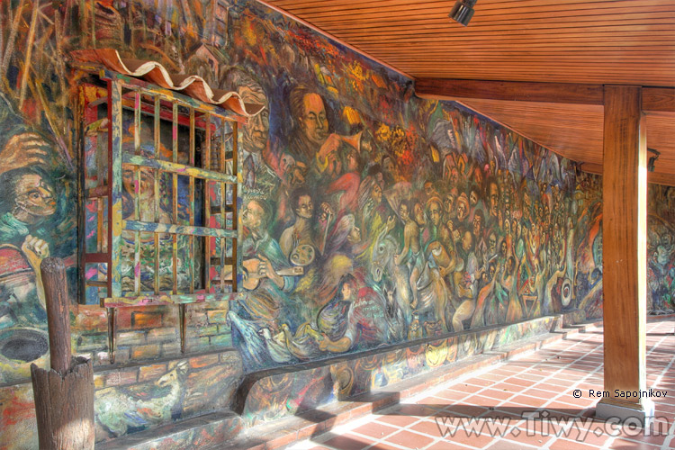 El mural "Los Puertos y el Petrleo" - Gabriel Bracho