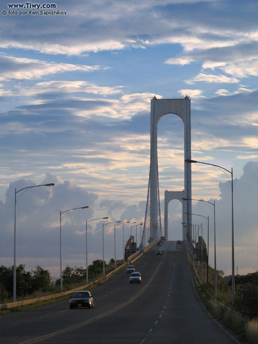 The bridge Angostura over the river Orinoco