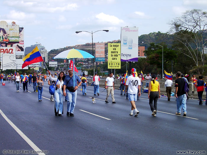 Venezuela, Caracas, The opposition is rallying - January 25, 2003