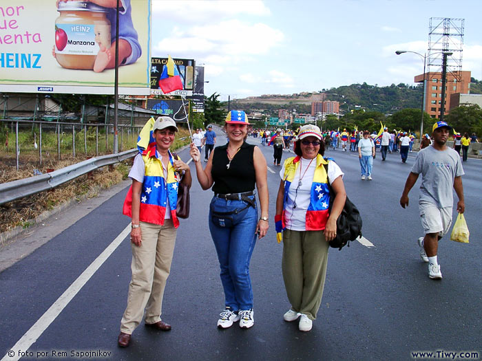 Contramanifestacion de la oposicion a Chavez - 25 de Enero del 2003