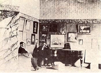 Реверон и Фердинандов в студии на площади Лопес в Каракасе. 1921 г.