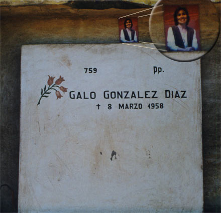 Ниша видного деятеля КПЧ Гало Гонсалеса в колумбарии главного кладбища Сантьяго-де-Чили