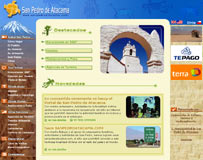 Пустыня Атакама пришла в интернет (Скриншот сайта www.sanpedroatacama.com)