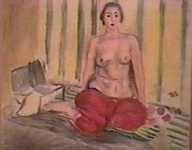 Odalisca con pantalуn rojo, realizada por Henri Matisse Odalisca con pantalуn rojo, realizada por Henri Matisse