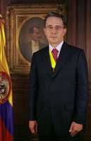 Президент Колумбии Альваро Урибе (фото с сайта www.presidencia.gov.co)