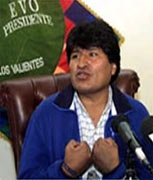 Evo Morales ( Foto desde http://www.vtv.gov.ve )