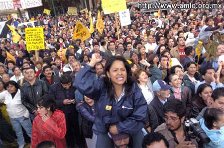 Мексика: Обрадор и его сторонники продолжают борьбу за пересчет голосов (Фото с сайта http://www.amlo.org.mx)