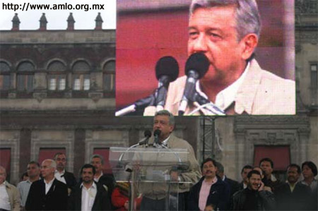 L&#243;pez Obrador dice que seguir&#225; lucha hasta &quot;&#250;ltimas consecuencias&quot; (Foto desde www.amlo.org.mx)