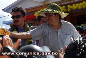 Evo Morales (Photo from www.comunica.gov.bo)