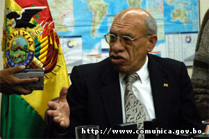 El ministro de Hidrocarburos, Andrйs Soliz El ministro de Hidrocarburos, Andrйs Soliz