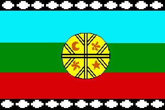 Flag of indians-mapuche
