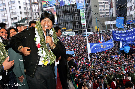 Morales cuenta con respaldo de 59% de bolivianos a un a&#241;o de iniciar su gesti&#243;n