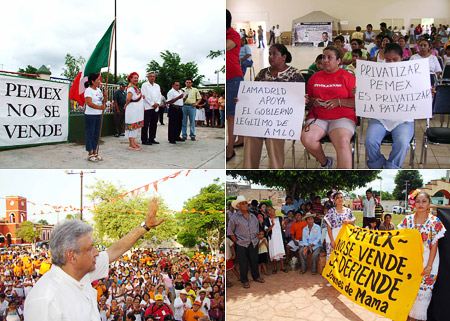 Мексика: Народ говорит «Нет» приватизации нефти (Фото  с сайта www.amlo.org.mx)