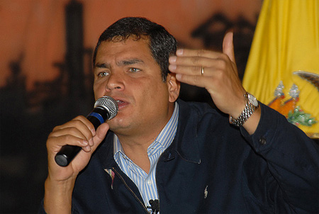 Presidente de Ecuador Rafael Correa