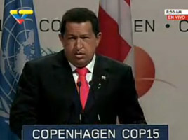 Chávez: "No cambiéis el clima, cambiad el sistema". Chávez: "No cambiéis el clima, cambiad el sistema".