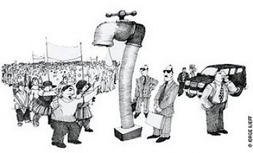 Neoliberales defienden la privatización del agua