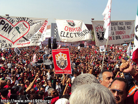 M&#233;xico: Sindicato electricista prepara huelga nacional