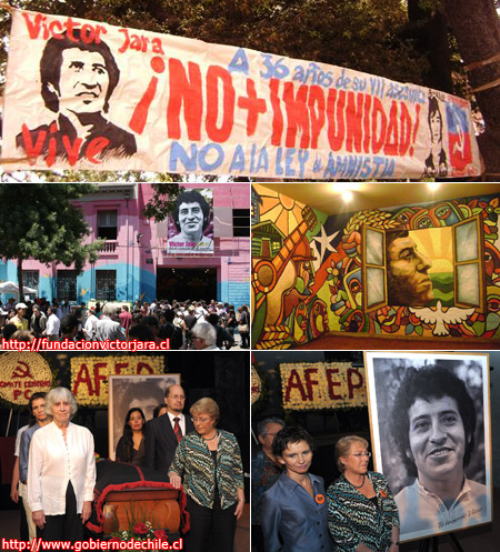 Impactantes funerales de Víctor Jara en Chile