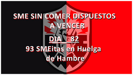 73 días en huelga de hambre tienen 23 electricistas mexicanos