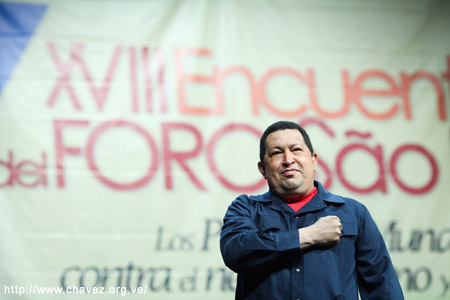 Sao Paulo Forum Throws Support Behind Chavez as Venezuela Drifts into Zone of Heightened Risk Sao Paulo Forum Throws Support Behind Chavez as Venezuela Drifts into Zone of Heightened Risk