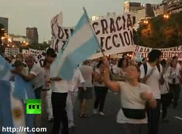 Monopolios de medios privados son los motores de la protesta en Argentina Monopolios de medios privados son los motores de la protesta en Argentina