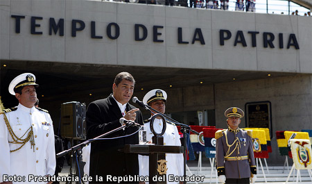 Emotivas palabras de Rafael Correa recordando los 190 a&#241;os del triunfo de Sucre en Pichincha