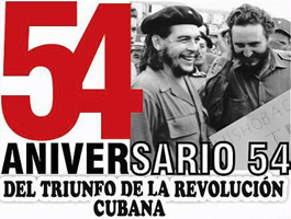 Cubanos reciben 2013 celebrando 54 a&#241;os del triunfo de la Revoluci&#243;n