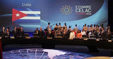The second summit of the Community of Latin American and Caribbean States (CELAC) 